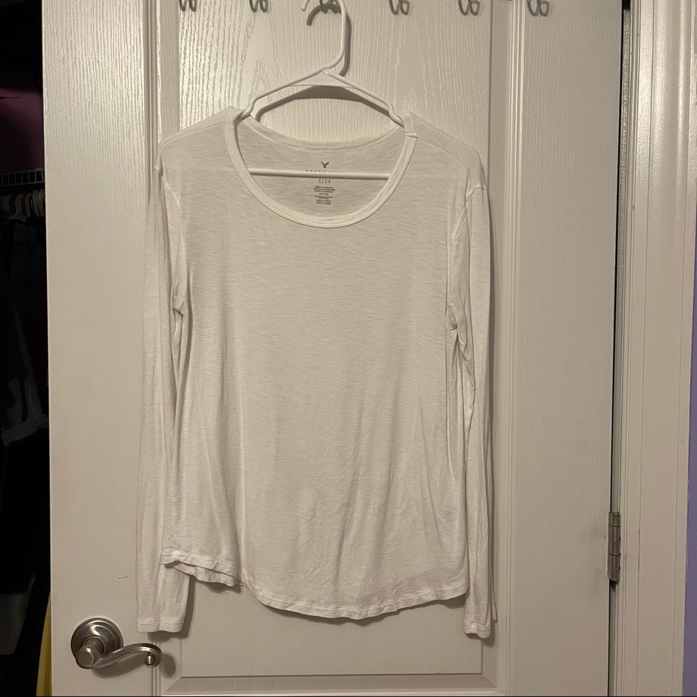 American Eagle White Long Sleeve
